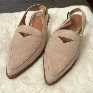 EUC Sperry Saybrook Top Sider Slingback Point Flats Size 8.5